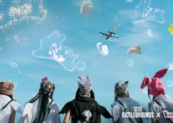 NewJeans members in iconic bunny hats from PUBG NewJeans collab, exclusive content for PlayerUnknown's Battlegrounds, bringing K-pop to the battle royale game