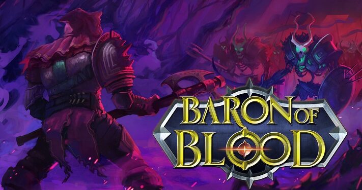 Baron of Blood by Castle Village Games on Nintendo Switch, showcasing retro-inspired pixel-art platformer action and side-scrolling adventure gameplay.