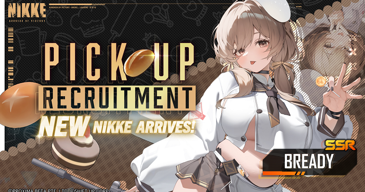 Goddess of Victory NIKKE New Flavor event introduces SSR Bready Champion Arena Special Recruit and Login Event with new costumes and exclusive rewards.