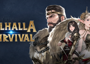 Valhalla Survival April Fool’s event featuring a hack-and-slash roguelike adventure, Gold rewards, and Norse mythology battles in Valhalla.