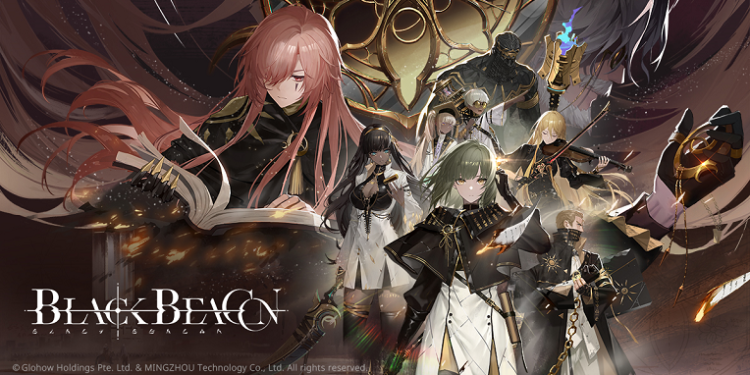 Black Beacon character lineup from the mythic Sci-Fi Action RPG by Glohow and Mingzhou Network Technology, set in the time-travel RPG Library of Babel.