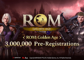 ROM: Golden Age Web3 MMORPG from Redlab Games on WEMIX PLAY hits 3M pre-registrations with Crystal Token giveaways and airdrop events attracting global gamers.