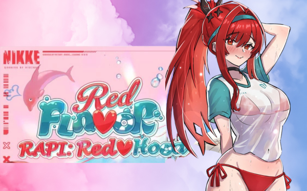Raffy: Red Hood – Red Flavor swimsuit costume with standing pose in Goddess of Victory: NIKKE.