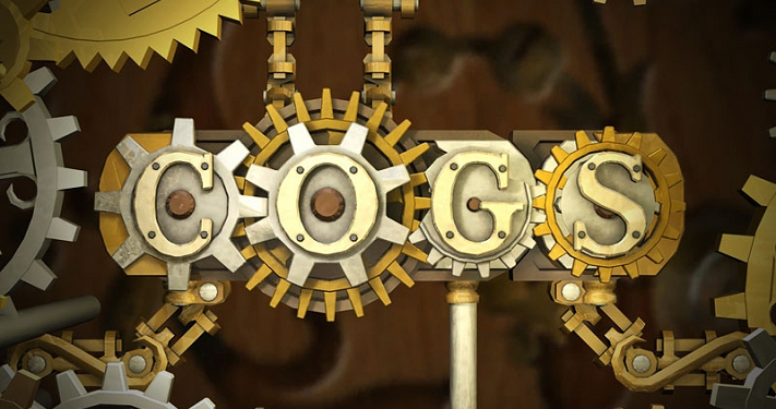 Cogs Korean release: steampunk puzzle game using Unity engine for indie game localization in Korean puzzle game market for mobile gaming South Korea.