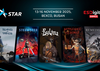 ESDigital Games G-STAR debut - indie game publisher's premium indie games video game showcase at gaming conference Busan Asia-Pacific gaming events.