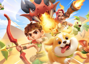 Lost Oasis Monster War gameplay showing Peraspera's idle strategy game with monster taming and tower defense mechanics on mobile gaming platform.