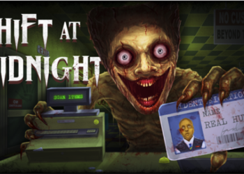 Shift at Midnight demo screenshot shows Kwalee and Bun Muen’s co-op horror game mixing gas station management with intense doppelganger survival at night.
